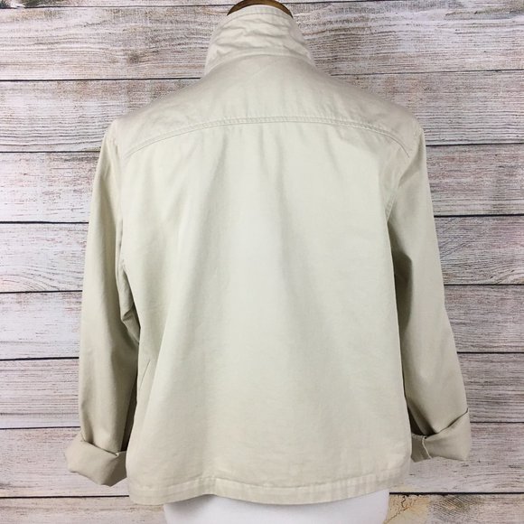 Old Navy Jacket Lightweight Flat Front Chino Style Women's Large - Picture 4 of 11